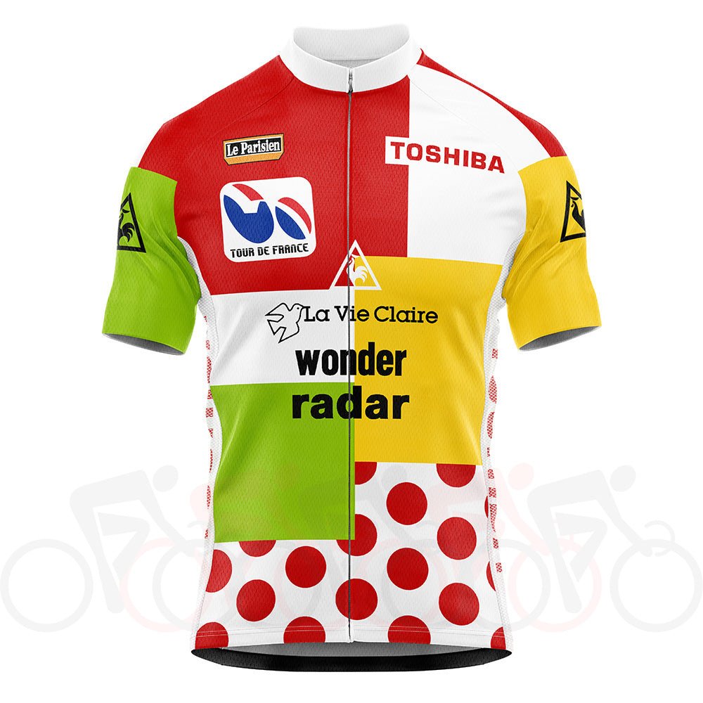 1985 Tour De France Combination Retro Cycling Jersey Retro Cycling Jersey - Retro Peloton