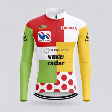 1985 Tour De France Combination Retro Cycling Jersey Retro Cycling Jersey- Retro Peloton