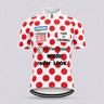 1986 Tour De France KOM Retro Cycling Jersey - Hinault - Short sleeve front