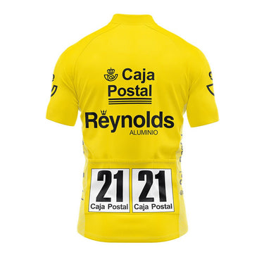 1989 Vuelta a Espana Winners Yellow Retro Cycling Jersey - Delgado Retro Cycling Jersey - Retro Peloton