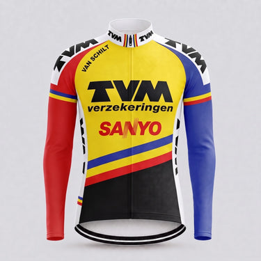 1991 TVM Sanyo Verzekeringen retro cycling jersey Retro Cycling Jersey- Retro Peloton
