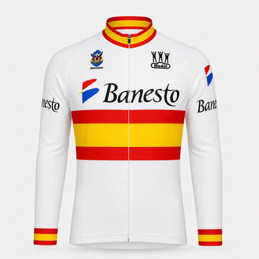 1995 Banesto Spanish National Team Retro Cycling Jersey - Indurain, back view