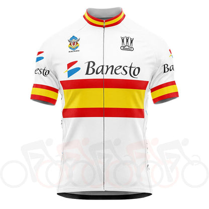 1995 Banesto Spanish National Team Retro Cycling Jersey - Indurain Retro Cycling Jersey - Retro Peloton