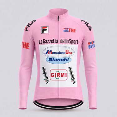 1999 Giro D'Italia Leaders Pink Jersey - Pantani Retro Cycling Jersey- Retro Peloton