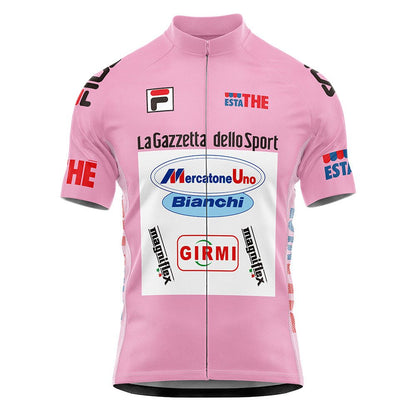 1999 Giro D'Italia Leaders Pink Jersey - Pantani Retro Cycling Jersey - Retro Peloton