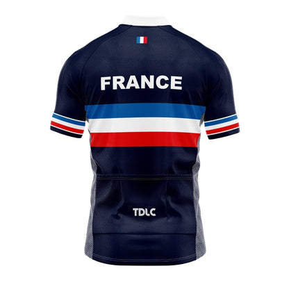 TDLC France Retro Cycling Jersey