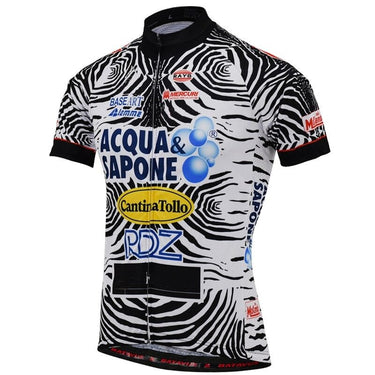 Acqua Sapone Cantina Tollo Zebra Retro Cycling Jersey Set Retro Cycling Set- Retro Peloton