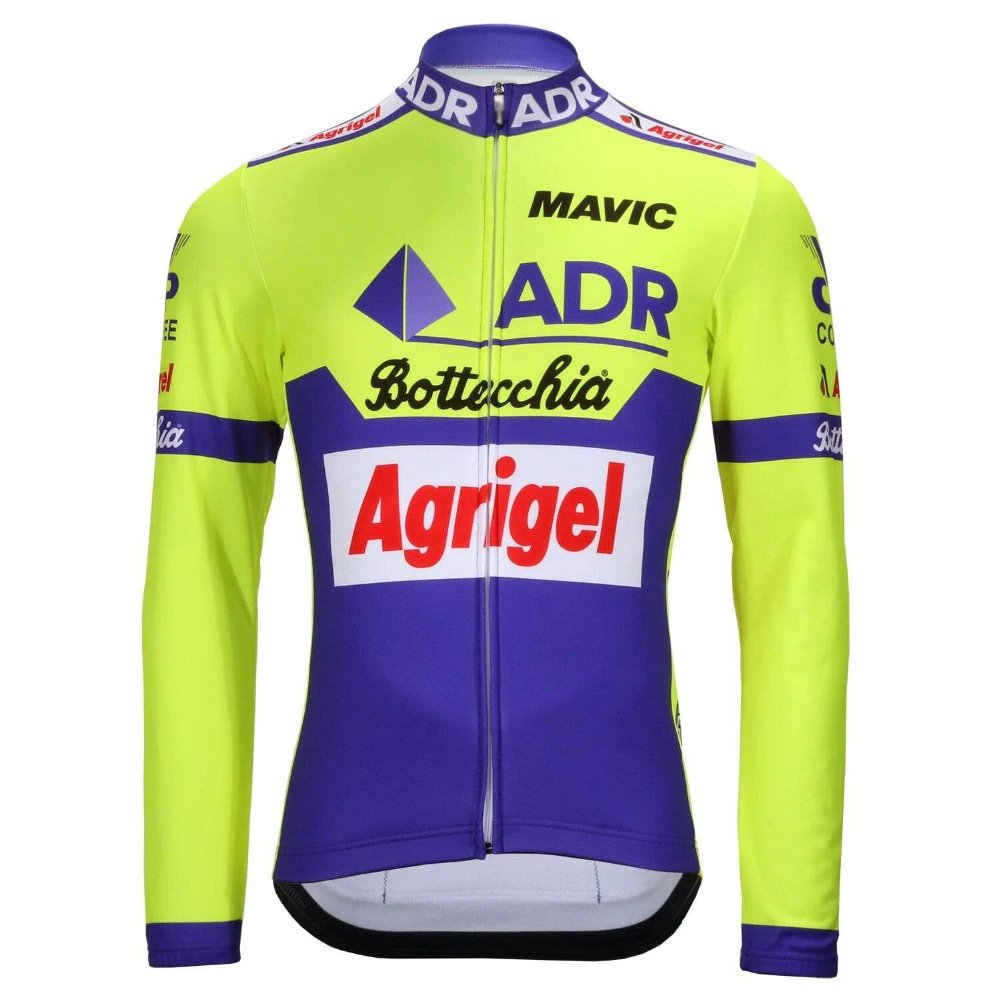 ADR Agrigel Bottecchia 1989 Retro Cycling Jersey (with Fleece Option) Retro Cycling Jersey - Retro Peloton