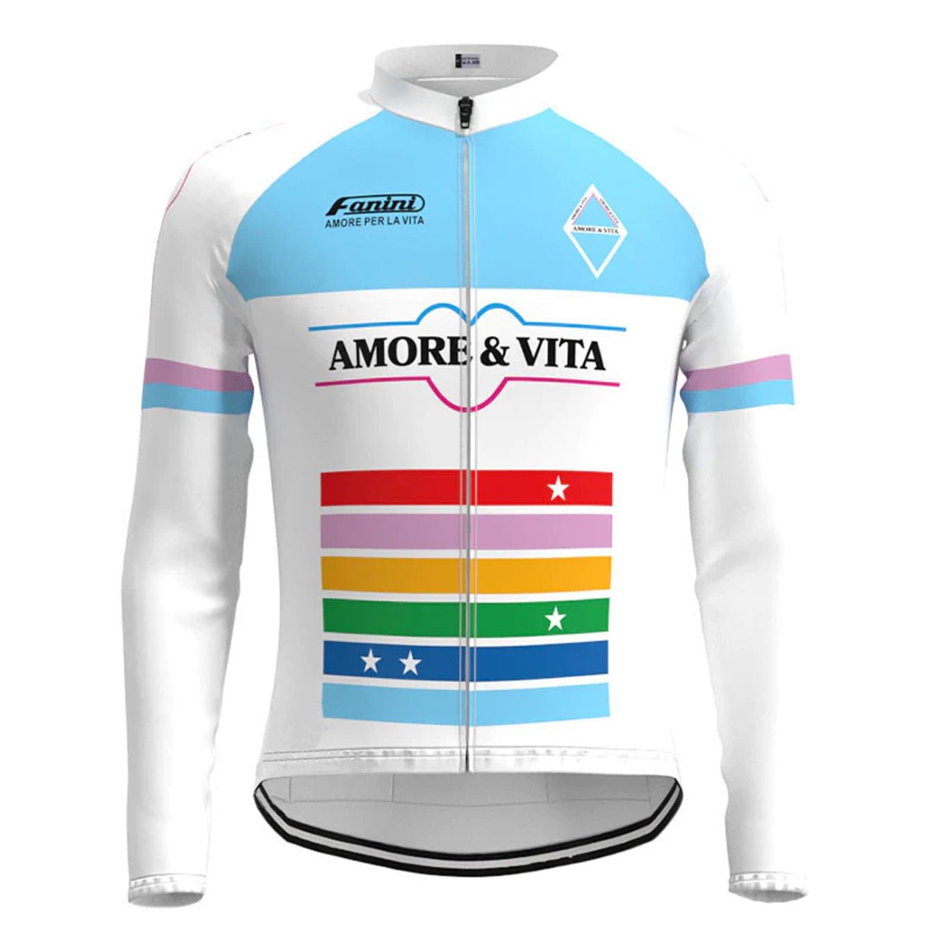 Amore & Vita Retro Cycling Jersey (with Fleece Option) Retro Cycling Jersey - Retro Peloton