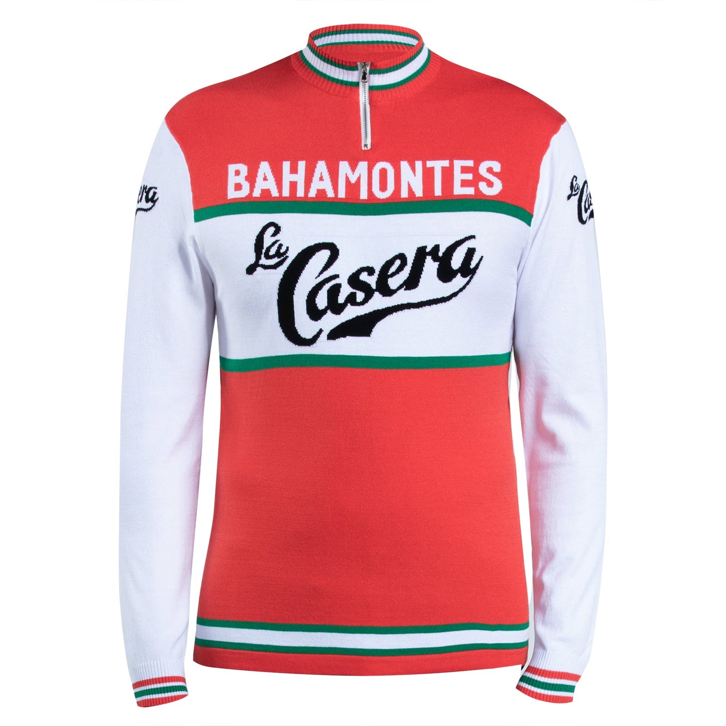 Bahamontes La Casera Deluxe Merino Wool Blend - Long Sleeve Retro Cycling Jersey Retro Wool Cycling Jersey - Retro Peloton