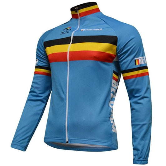 Belgium Cycling Team Retro Cycling Jersey (with Fleece Option) Retro Cycling Jersey - Retro Peloton