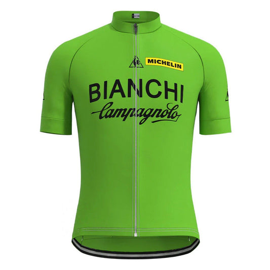 Bianchi Green Retro Cycling Jersey Retro Cycling Jersey - Retro Peloton