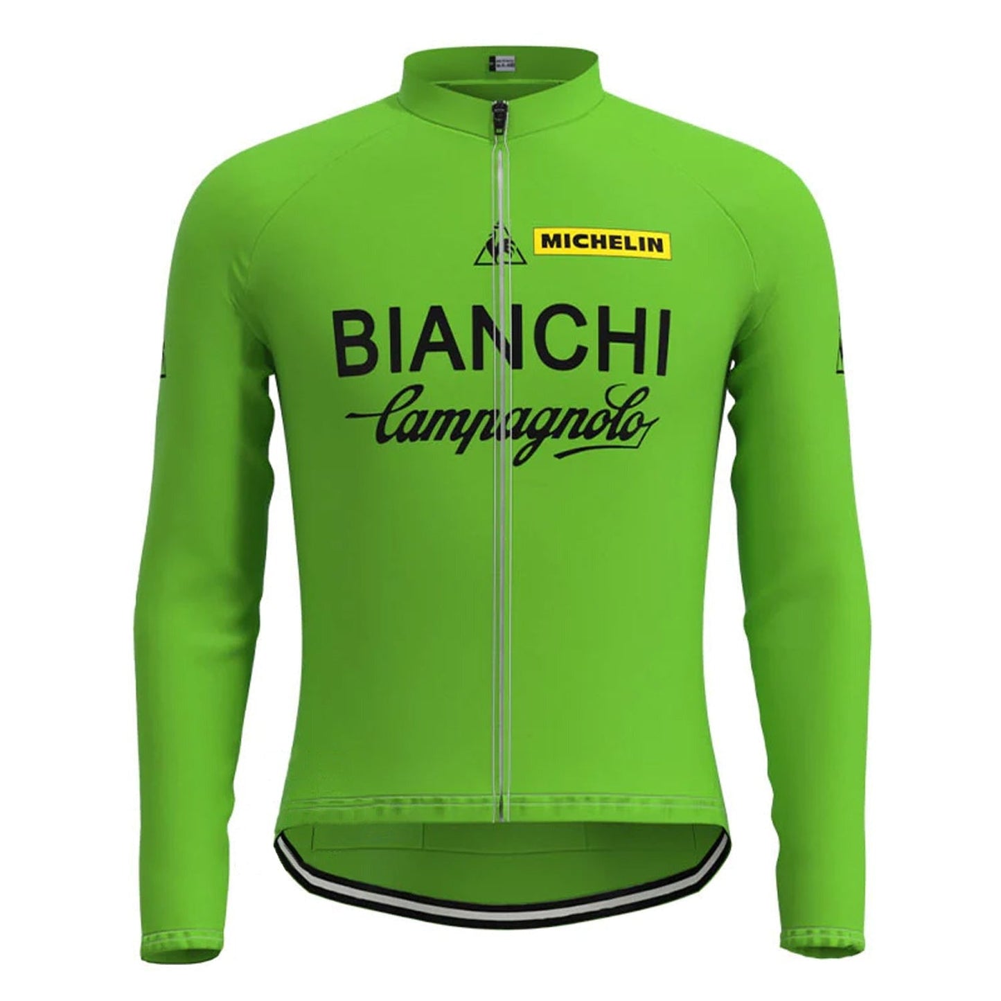 Bianchi Green Retro Cycling Jersey (with Fleece Option) Retro Cycling Jersey - Retro Peloton