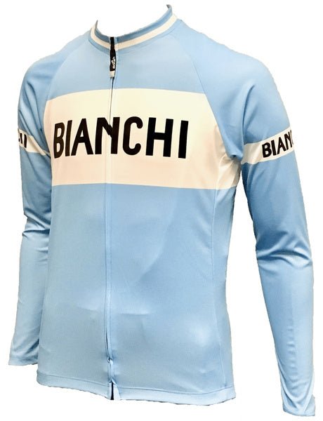 Bianchi Retro Cycling Jersey (with Fleece Option) Retro Cycling Jersey - Retro Peloton