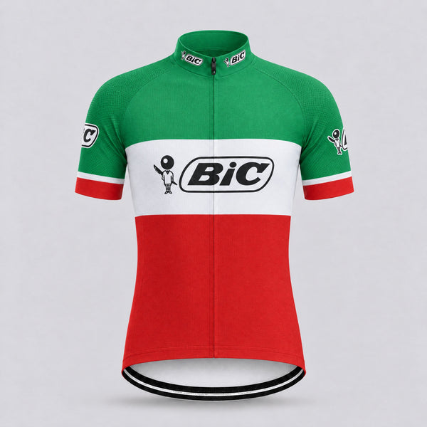 BIC Italy Short Sleeve Retro Cycling Jersey