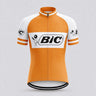 BIC Orange Retro Cycling Jersey Retro Cycling Jersey- Retro Peloton