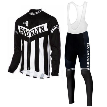 Brooklyn Chewing Gum Retro Cycling Jersey Long Set (with Fleece Option) Retro Cycling Set- Retro Peloton