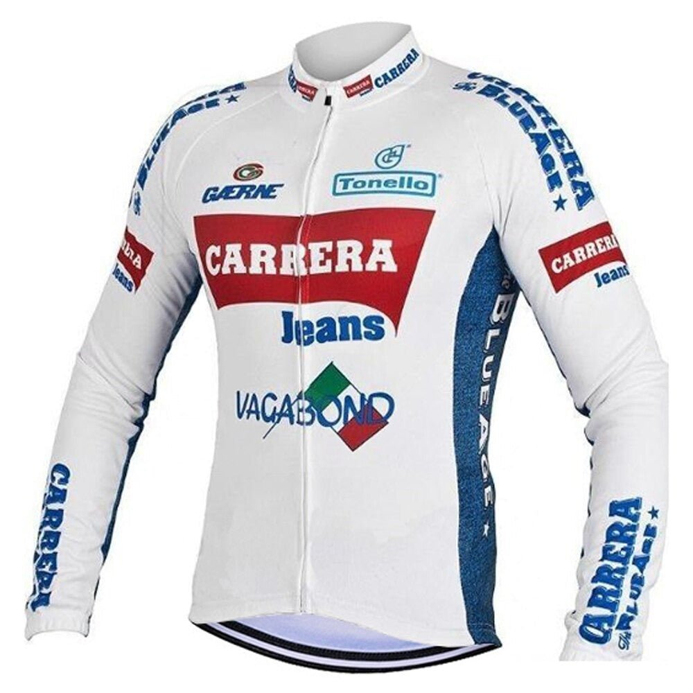 Carrera Jeans 1987 Retro Cycling Jersey (with Fleece Option) Retro Cycling Jersey - Retro Peloton