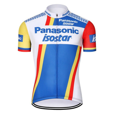 CLEARANCE - Panasonic-Isostar Retro Cycling Jersey Set EU Clearance- Retro Peloton