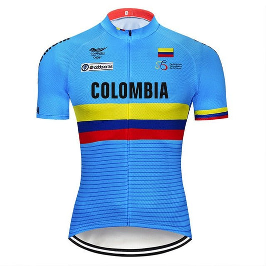 Colombia Team Cycling Jersey Retro Cycling Jersey - Retro Peloton