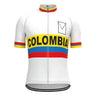 Colombia White Retro Cycling Jersey Retro Cycling Jersey - Retro Peloton