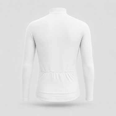 Create your own Custom Design Long Sleeve Cycling Jersey, back view