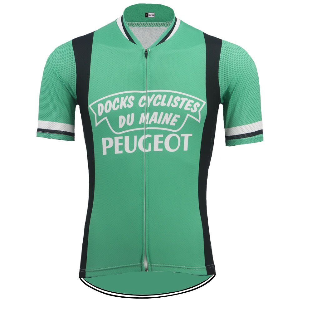 Docks Cyclistes Du Maine Peugeot Retro Cycling Jersey Retro Cycling Jersey - Retro Peloton