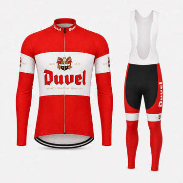 Duvel Beer Retro Cycling Jersey Set, back view