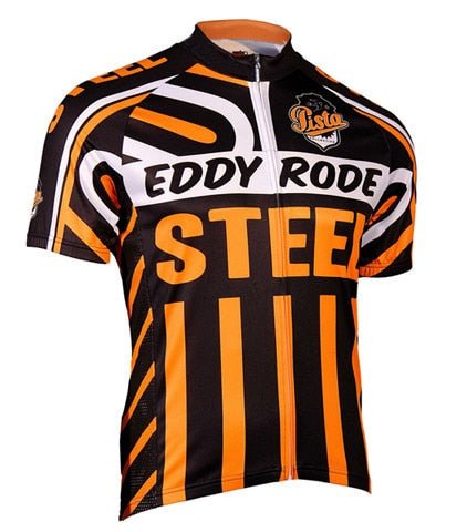 Eddy Rode Steel Retro Cycling Jersey Retro Cycling Jersey - Retro Peloton