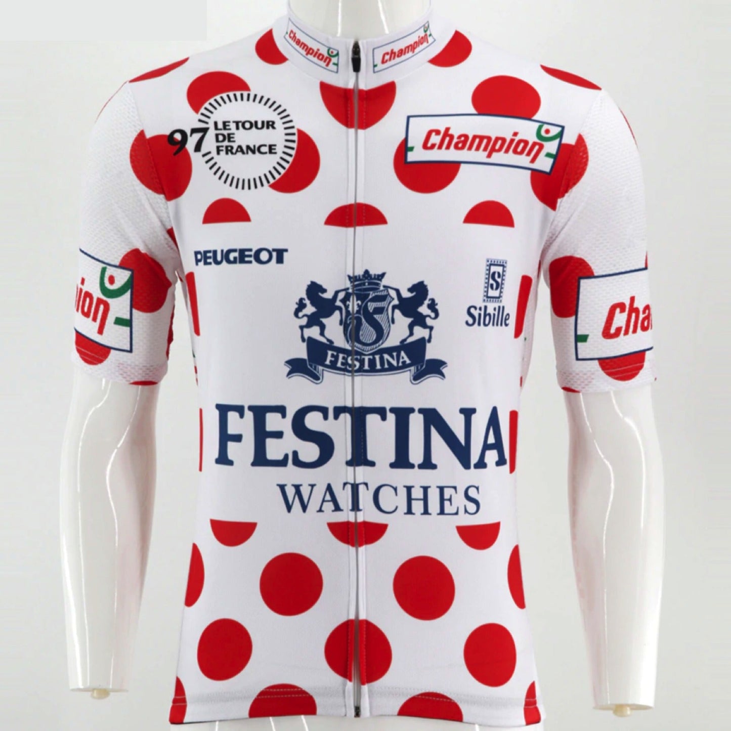 Festina Watches 1997 KOM Retro Cycling Jersey Retro Cycling Jersey - Retro Peloton