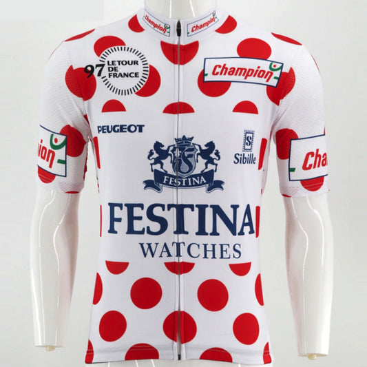 Festina Watches 1997 KOM Retro Cycling Jersey Retro Cycling Jersey - Retro Peloton