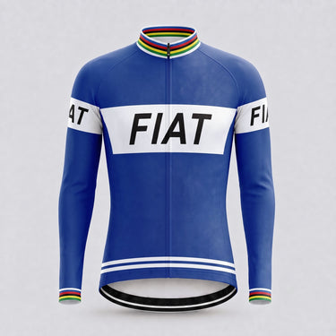 Fiat France Retro Cycling Jersey 1977 Retro Cycling Jersey- Retro Peloton