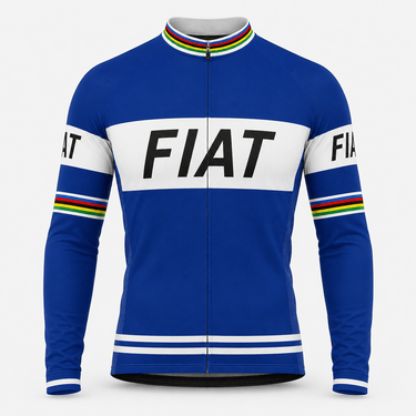 Fiat France Retro Cycling Jersey Set Retro Cycling Set- Retro Peloton