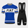 Fiat France Retro Cycling Jersey Set Retro Cycling Set- Retro Peloton