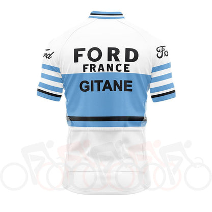 Ford France Gitane Retro Cycling Jersey Retro Cycling Jersey - Retro Peloton