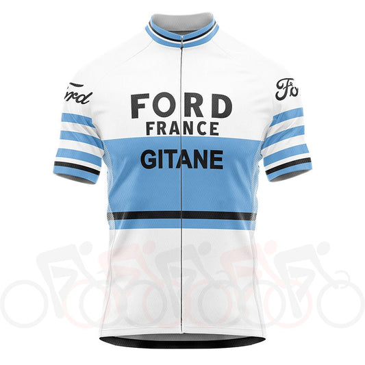 Ford France Gitane Retro Cycling Jersey Retro Cycling Jersey - Retro Peloton