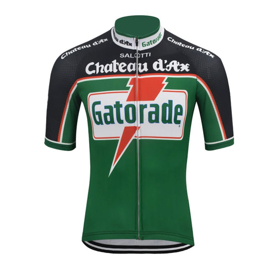 Gatorade Chateau d'Ax Retro Cycling Jersey Retro Cycling Jersey- Retro Peloton