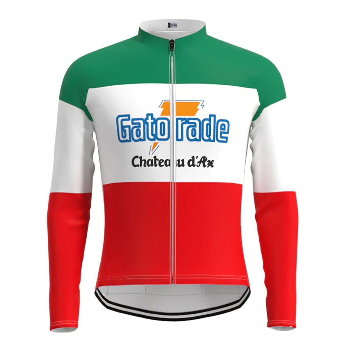 Gatorade Chateau D'Ax Retro Cycling Jersey (with Fleece Option) Retro Cycling Jersey - Retro Peloton