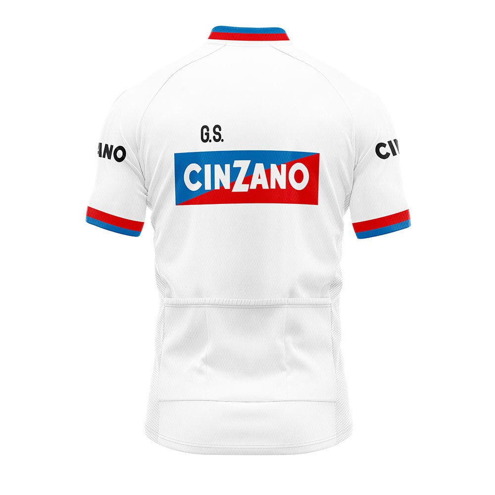 G.S. Cinzano Retro Cycling Jersey 2XL White