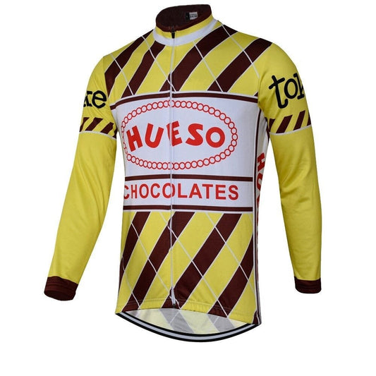 Hueso Chocolates Retro Cycling Jersey (with Fleece Option) Retro Cycling Jersey - Retro Peloton