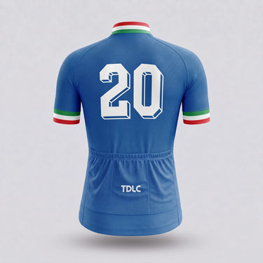 TDLC Italy 1982 - Rossi #20 Retro Cycling Jersey - Short sleeve back
