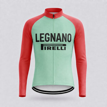 Legnano Retro Cycling Jersey - Long sleeve front