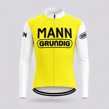 Mann Grundig retro cycling jersey - Long sleeve front
