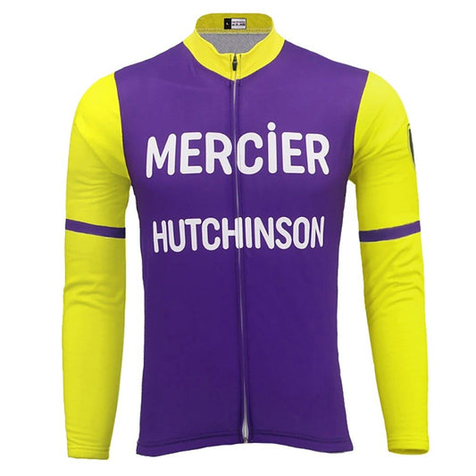 Mercier Hutchinson BP Retro Cycling Jersey (with Fleece Option) Retro Cycling Jersey - Retro Peloton