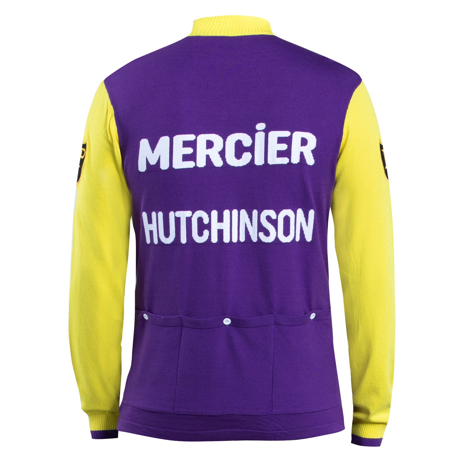 Mercier Hutchinson Deluxe Merino Wool - Long Sleeve Retro Cycling Jersey Retro Wool Cycling Jersey - Retro Peloton