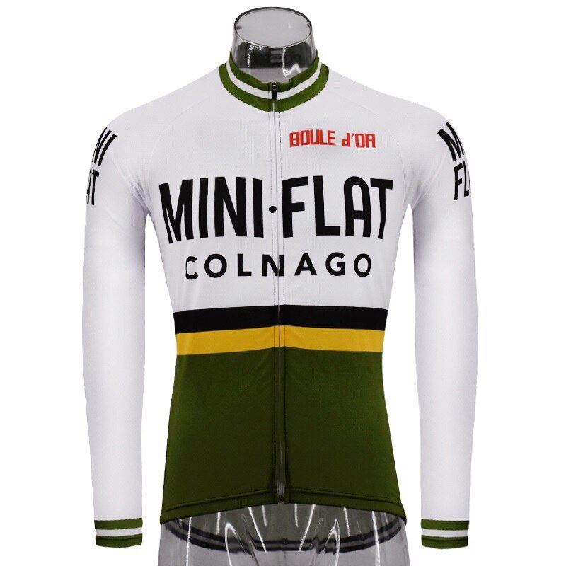 Mini Flat Colnago Retro Cycling Jersey (with Fleece Option) Retro Cycling Jersey - Retro Peloton