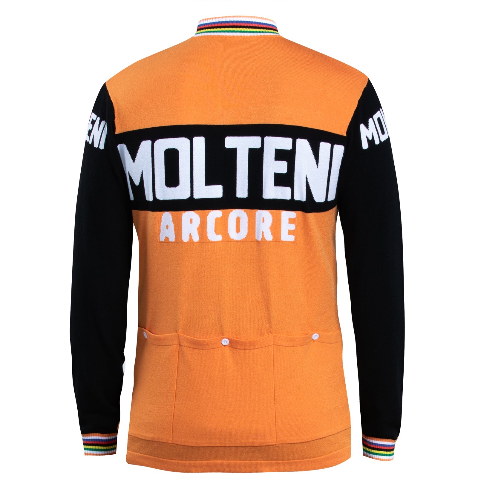 Molteni Merino Wool Blend Long Sleeve Retro Cycling Jersey