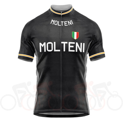 Molteni Short Sleeve Retro Cycling Jersey Retro Cycling Jersey - Retro Peloton