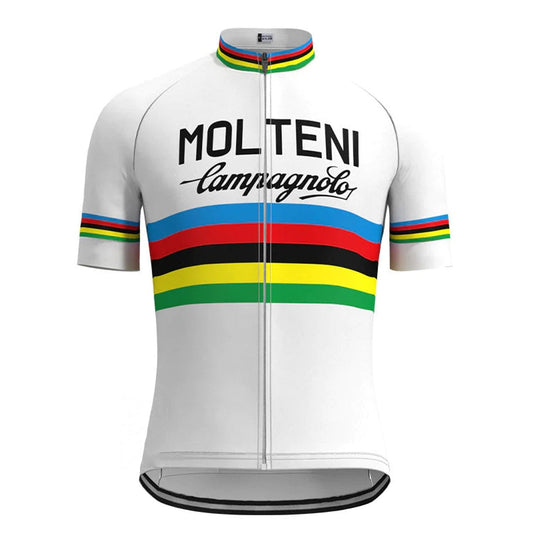 Molteni White Retro Cycling Jersey Retro Cycling Jersey - Retro Peloton