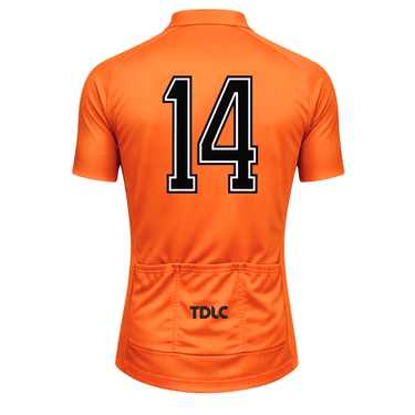 Netherlands 1974 - Cruyff 14 Retro Cycling Jersey Cycling Jersey - Retro Peloton